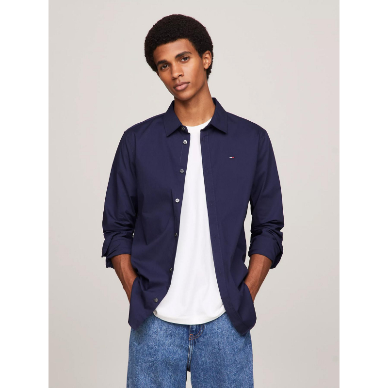 Chemise original stretch bleu marine homme - Tommy Jeans