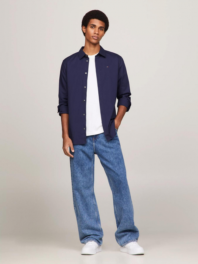 Chemise original stretch bleu marine homme - Tommy Jeans
