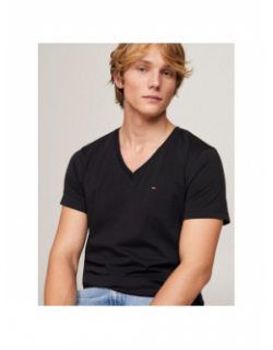 T-shirt col v original noir homme - Tommy Jeans