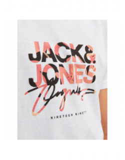 T-shirt aruba aop branding blanc homme - Jack & Jones