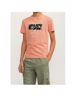 T-shirt aruba aop branding orange homme - Jack & Jones