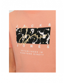 T-shirt aruba aop branding orange homme - Jack & Jones