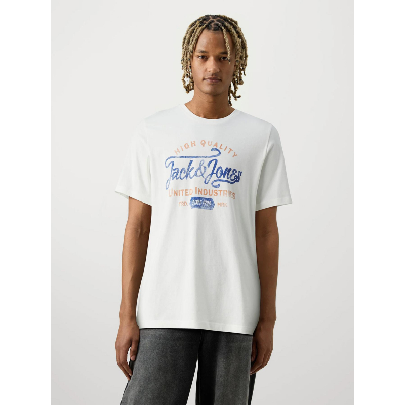 T-shirt blulouie blanc homme - Jack & Jones