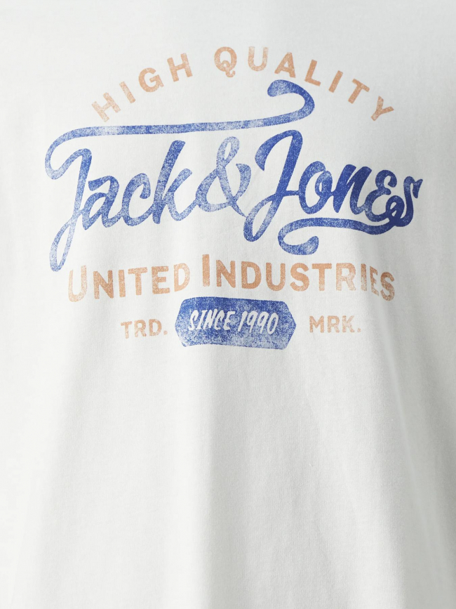 T-shirt blulouie blanc homme - Jack & Jones