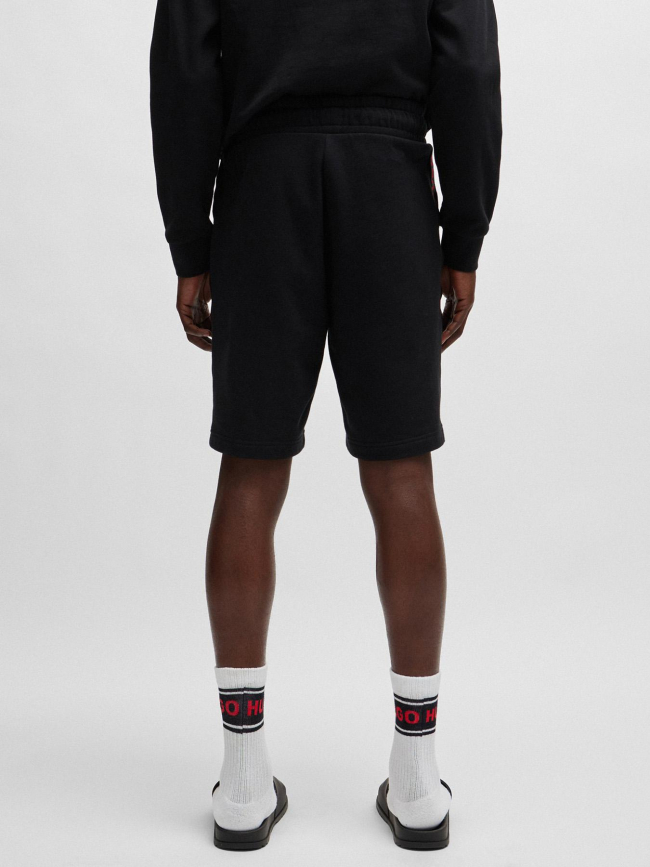 Short jogging bande logo noir rouge homme - Hugo