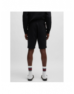 Short jogging bande logo noir rouge homme - Hugo