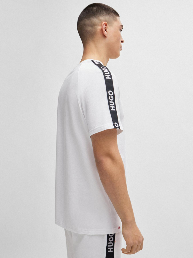 T-shirt sporty bande logo blanc homme - Hugo