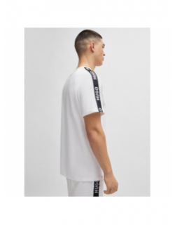 T-shirt sporty bande logo blanc homme - Hugo