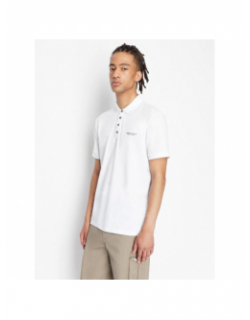 Polo uni logo blanc homme - Armani Exchange