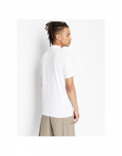 Polo uni logo blanc homme - Armani Exchange