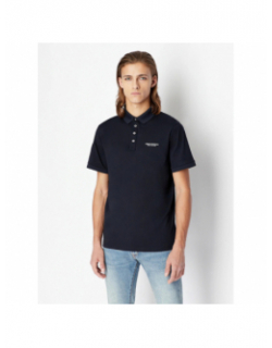 Polo uni logo noir homme - Armani Exchange