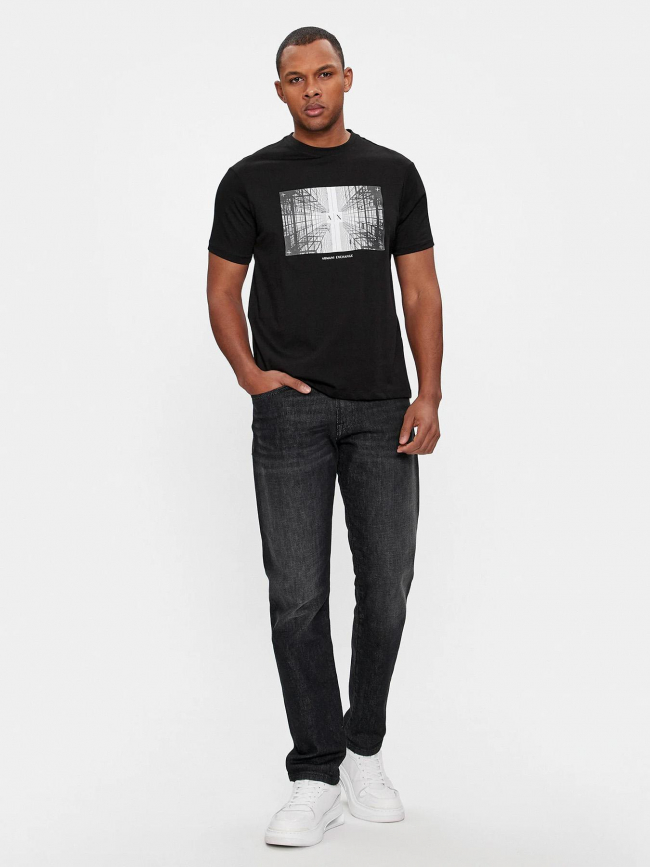 T-shirt imprimés noir homme - Armani Exchange