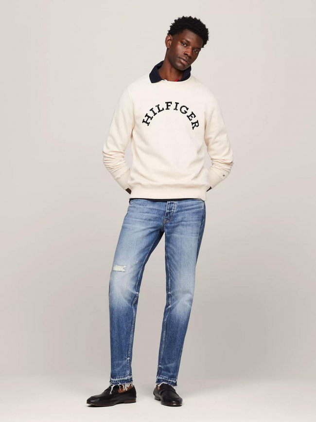 Sweat arched beige homme - Tommy Hilfiger