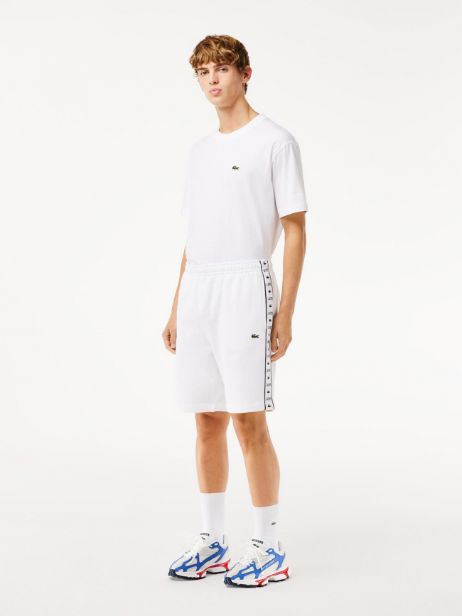 Short jogging blanc homme - Lacoste