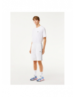 Short jogging blanc homme - Lacoste