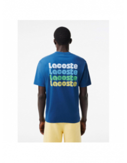 T-shirt logo vert bleu homme - Lacoste