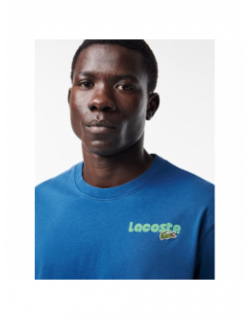 T-shirt logo vert bleu homme - Lacoste