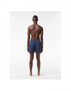 Short de bain logo crocodile bleu marine homme - Lacoste