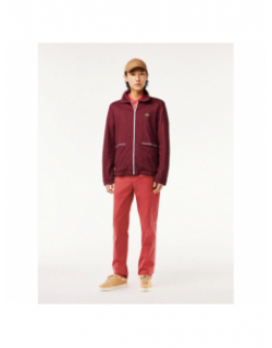 Pantalon chino core essentials rouge homme - Lacoste