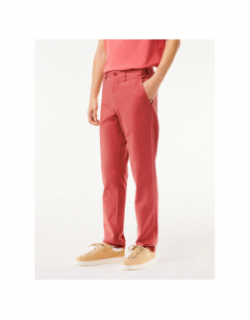 Pantalon chino core essentials rouge homme - Lacoste