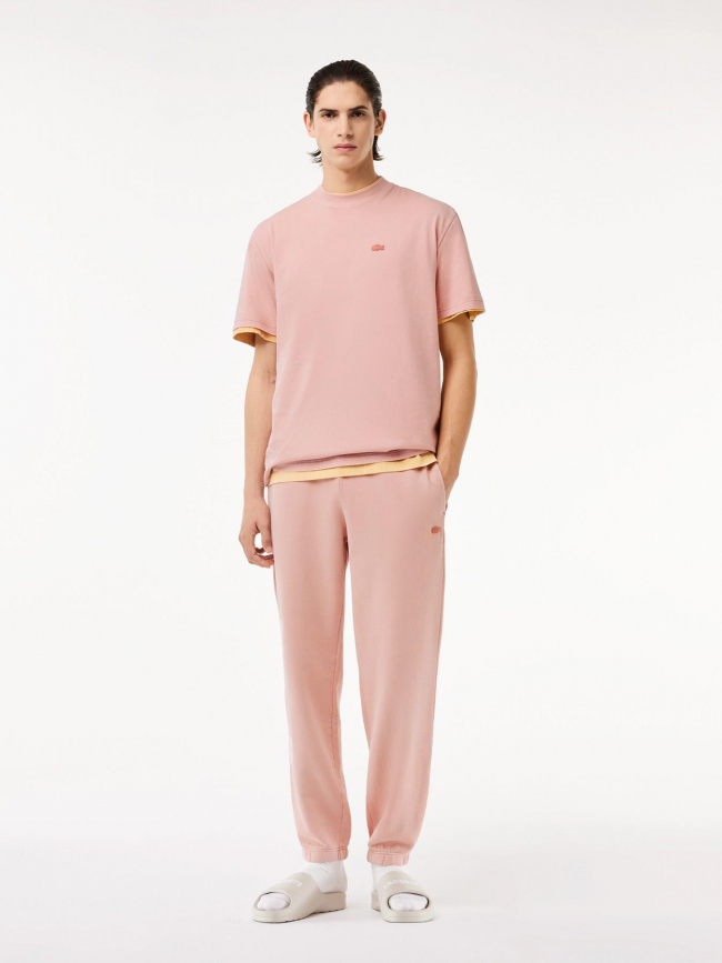 Jogging regular fit rose homme - Lacoste