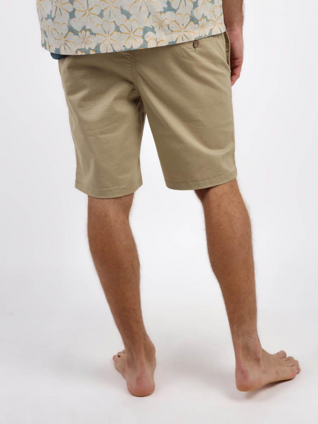 Short chino taille élastique naghel beige homme - Oxbow