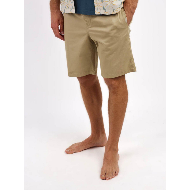 Short chino taille élastique naghel beige homme - Oxbow