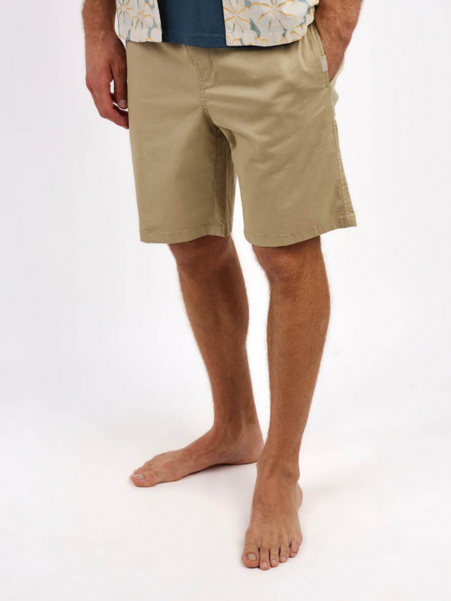 Short chino taille élastique naghel beige homme - Oxbow