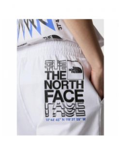 Short jogging graphic logo blanc homme - The North Face