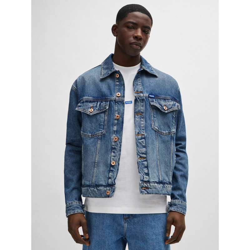 Veste en jean denim dex bleu homme - Hugo