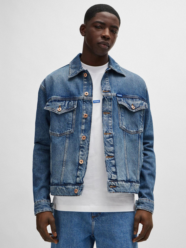 Veste en jean denim dex bleu homme - Hugo