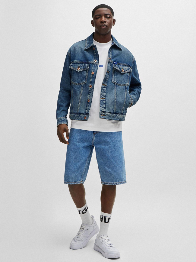 Veste en jean denim dex bleu homme - Hugo