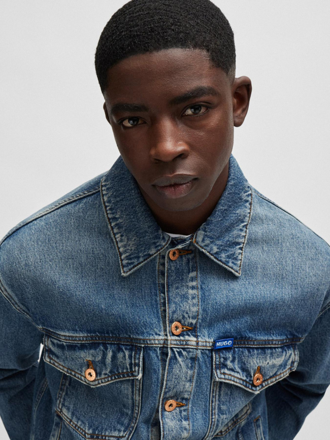 Veste en jean denim dex bleu homme - Hugo