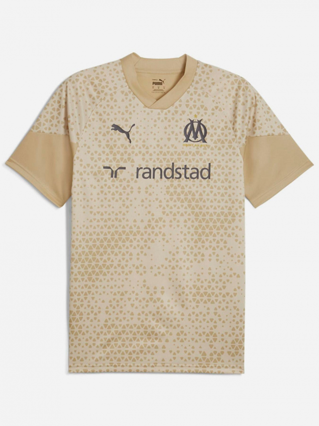 Maillot de football OM training beige enfant - Puma