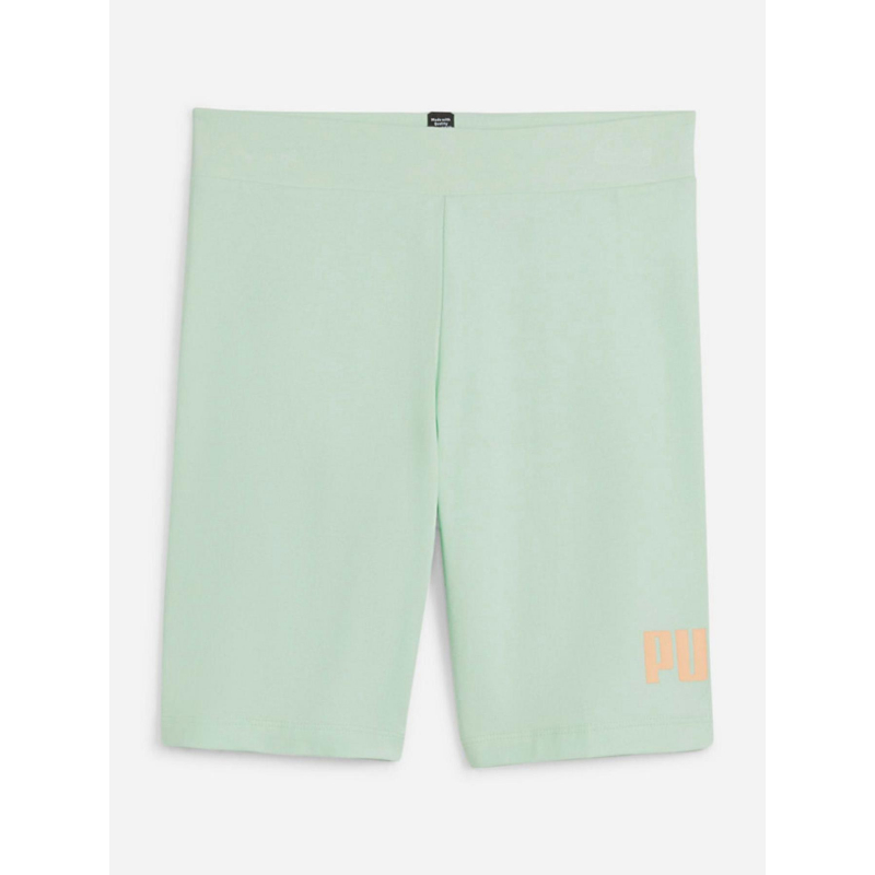 Short cycliste essential logo vert fille - Puma