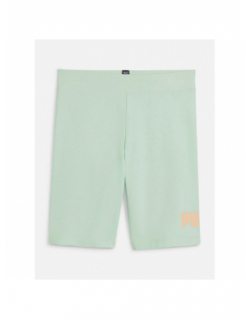 Short cycliste essential logo vert fille - Puma