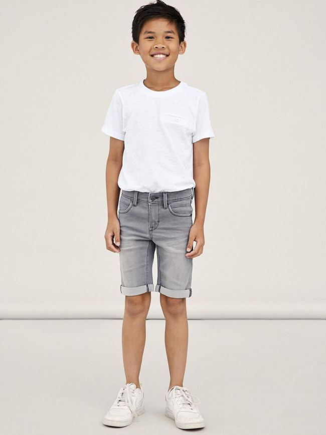 Short en jean silas slim gris garçon - Name It