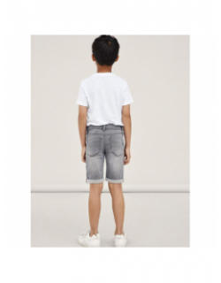 Short en jean silas slim gris garçon - Name It