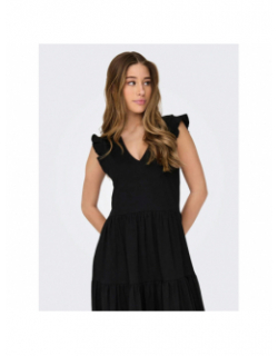 Robe courte ample may noir femme - Only