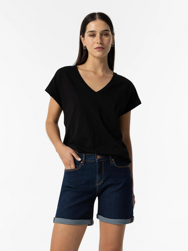 Short en jean rachel 40 bleu foncé femme - Tiffosi