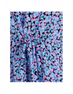 Robe courte à fleurs easy joy rose bleu femme - Vero Moda