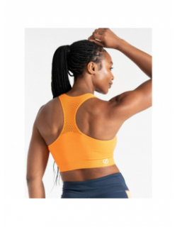 Brassière de sport don't sweat it orange femme - Dare 2b