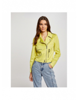 Veste légère suédine gousmi jaune femme - Morgan