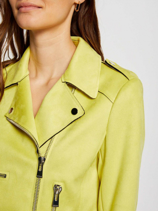 Veste légère suédine gousmi jaune femme - Morgan