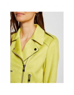 Veste légère suédine gousmi jaune femme - Morgan