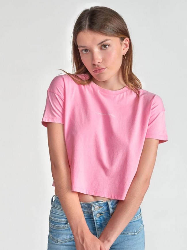 T-shirt vinagi prism rose fille - Le Temps Des Cerises