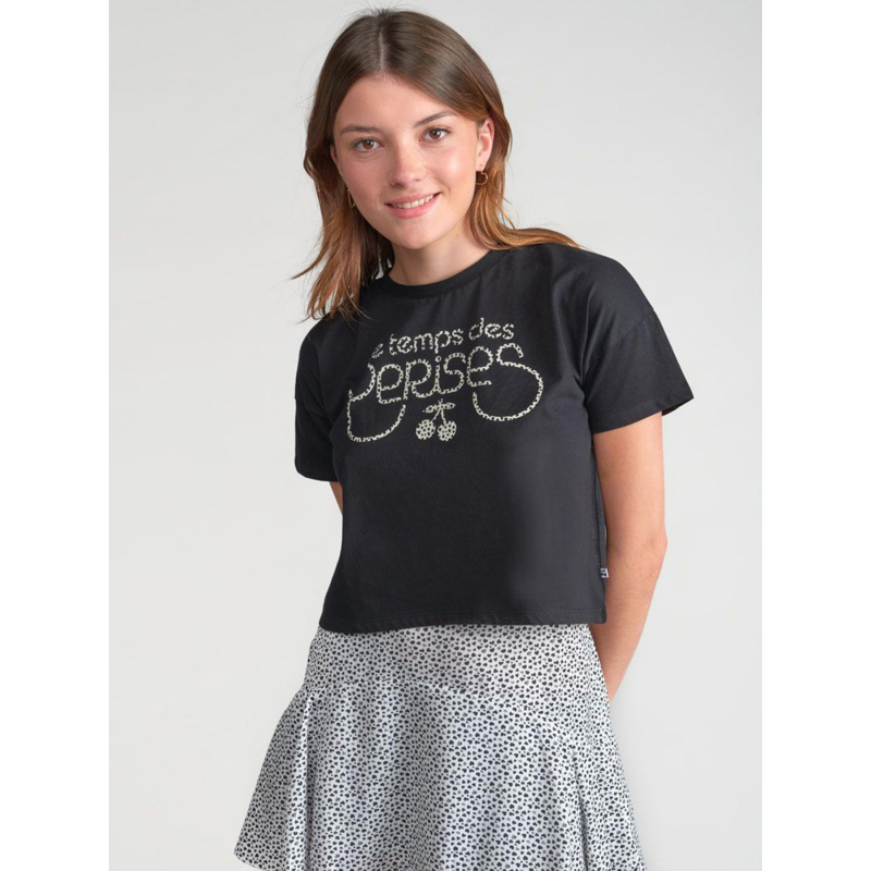 T-shirt willeygi noir fille - Le Temps Des Cerises