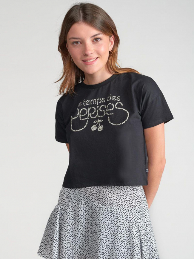 T-shirt willeygi noir fille - Le Temps Des Cerises