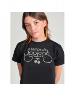 T-shirt willeygi noir fille - Le Temps Des Cerises