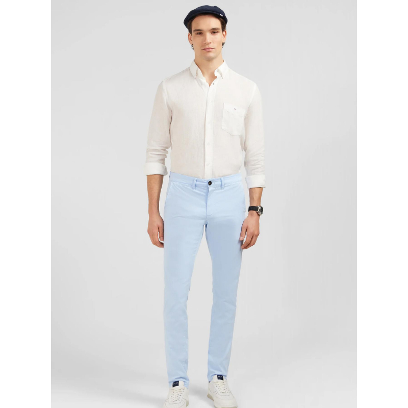 Chemise uni en lin blanc homme - Eden Park